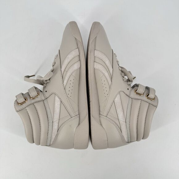 Reebok Freestyle Hi “The 54-11” Women’s High Top Sneakers Beige Size 9 - Picture 9 of 11
